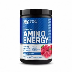 Optimum Nutrition ESSENTIAL AMIN.O. ENERGY® Blue Raspberry 0.6 lb (30 Servings) España | EVGI-71048