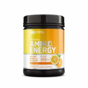 Optimum Nutrition ESSENTIAL AMIN.O. ENERGY® Citrus Spritz 1.29 lb (65 Servings) España | FGRK-73609