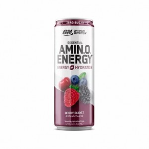 Optimum Nutrition ESSENTIAL AMIN.O. ENERGY+ Electrolytes Sparkling Berry Burst 355ml * 12 Cans (12 Servings) España | XUJH-29751