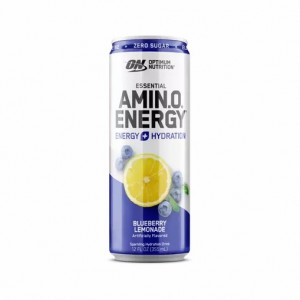 Optimum Nutrition ESSENTIAL AMIN.O. ENERGY+ Electrolytes Sparkling Blueberry Lemonade 355ml * 12 Cans (12 Servings) España | DPYB-07249