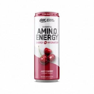 Optimum Nutrition ESSENTIAL AMIN.O. ENERGY+ Electrolytes Sparkling Juicy Cherry 355ml * 12 Cans (12 Servings) España | UAEG-54379