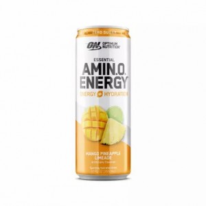 Optimum Nutrition ESSENTIAL AMIN.O. ENERGY+ Electrolytes Sparkling Mango Pineapple Lime 355ml * 12 Cans (12 Servings) España | WPMN-59487