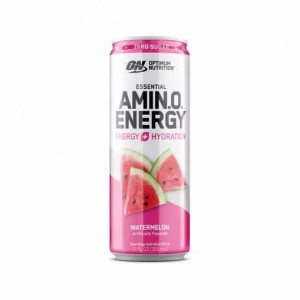 Optimum Nutrition ESSENTIAL AMIN.O. ENERGY+ Electrolytes Sparkling Watermelon 355ml * 12 Cans (12 Servings) España | CRLE-45682