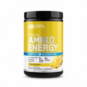 Optimum Nutrition Essential AMIN.O. ENERGY + Electrolytes Pineapple Twist 0.63 lb (30 Servings) España | RIDS-47953