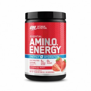 Optimum Nutrition Essential AMIN.O. ENERGY + Electrolytes Strawberry Burst 0.63 lb (30 Servings) España | MRNB-71834