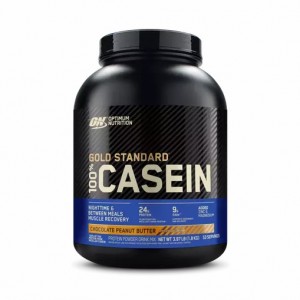 Optimum Nutrition GOLD STANDARD® 100% Casein Chocolate Peanut Butter 4 lb (53 Servings) España | MNDX-07692