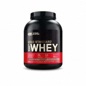 Optimum Nutrition GOLD STANDARD 100% WHEY™ Chocolate Coconut 5 lb (71 Servings) España | NLTU-46321