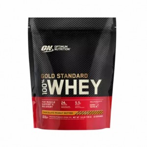 Optimum Nutrition GOLD STANDARD 100% WHEY™ Chocolate Peanut Butter 1.5 lb (22 Servings) España | DVPW-58264