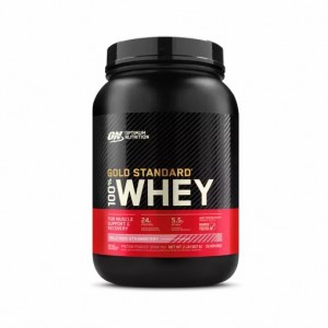 Optimum Nutrition GOLD STANDARD 100% WHEY™ Delicious Strawberry 2 lb (29 Servings) España | GCZN-38160