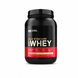 Optimum Nutrition GOLD STANDARD 100% WHEY™ Vainilla Ice Cream 2 lb (29 Servings) España | UTXK-68493