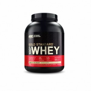 Optimum Nutrition GOLD STANDARD 100% WHEY™ Vainilla Ice Cream 5 lb (73 Servings) España | GDTU-06412