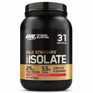 Optimum Nutrition Gold Standard 100% Isolate Strawberry 930 grams (31 Servings) España | HBJA-93456