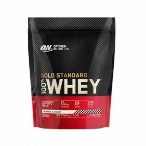 Optimum Nutrition Gold Standard 100% Whey Proteina Cookies & Cream 480 grams (15 Servings) España | WDVR-34516