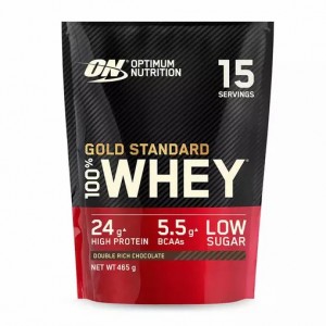 Optimum Nutrition Gold Standard 100% Whey Proteina Double Rich Chocolate 465 grams (15 Servings) España | YBHJ-64278