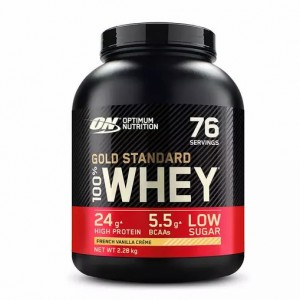 Optimum Nutrition Gold Standard 100% Whey Proteina French Vainilla 2.28 kg (76 Servings) España | AGFO-32586