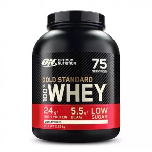 Optimum Nutrition Gold Standard 100% Whey Proteina Unflavoured 2.25 kg (75 Servings) España | WZFJ-72591