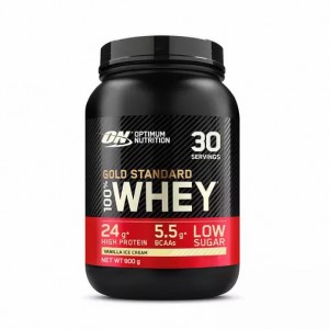 Optimum Nutrition Gold Standard 100% Whey Proteina Vainilla Ice Cream 900 grams (30 Servings) España | KLXP-97651