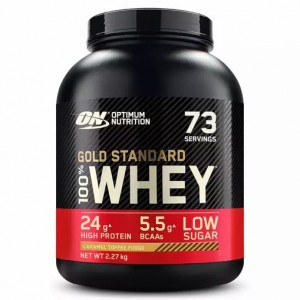 Optimum Nutrition Gold Standard 100% Whey Proteina Caramel Toffee Fudge 2.27 kg (73 Servings) España | RJZX-26583