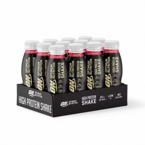 Optimum Nutrition High Protein Shake Elite Strawberry 3300 ml (12 pieces) España | CUIS-73142