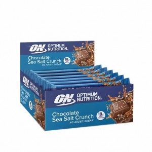 Optimum Nutrition Protein Bar Chocolate Sea Salt Crunch 720 grams (12 Bars) España | ZTKX-28976