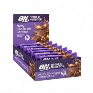 Optimum Nutrition Protein Bar Nutty Chocolate Caramel 700 grams (10 Bars) España | BXFY-59072