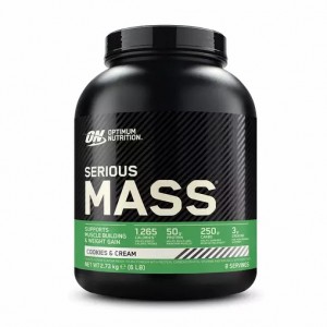 Optimum Nutrition Serious Mass Gainer Cookies & Cream 2.73 kg (8 Servings) España | EHCB-54781