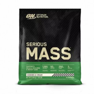 Optimum Nutrition Serious Mass Gainer Cookies & Cream 5.45 kg (16 Servings) España | UBYD-01327