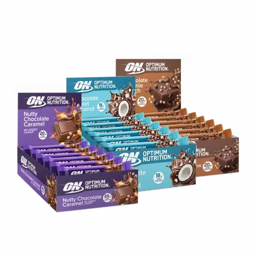 Optimum Nutrition 3x Protein Bar Box 10-12 bars per box España | YLER-38694