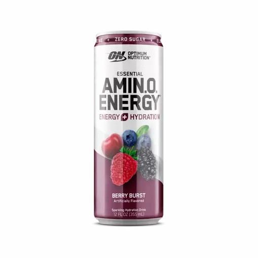 Optimum Nutrition ESSENTIAL AMIN.O. ENERGY+ Electrolytes Sparkling Berry Burst 355ml * 12 Cans (12 Servings) España | XUJH-29751