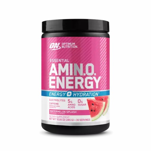 Optimum Nutrition Essential AMIN.O. ENERGY + Electrolytes Watermelon Splash 0.63 lb (30 Servings) España | HJMV-52309