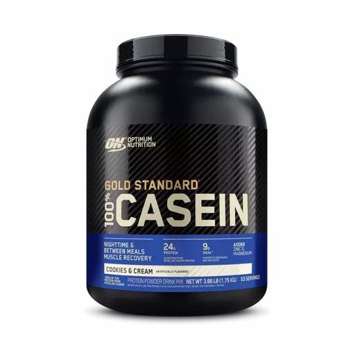 Optimum Nutrition GOLD STANDARD® 100% Casein Cookies & Cream 4 lb (53 Servings) España | SXZR-39851