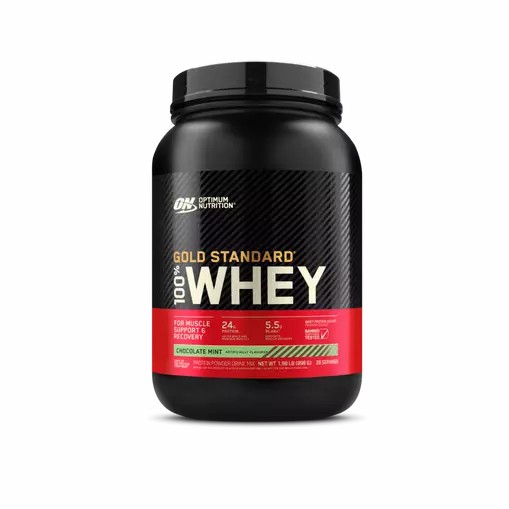 Optimum Nutrition GOLD STANDARD 100% WHEY™ Chocolate Mint 2 lb (28 Servings) España | RYKA-32971