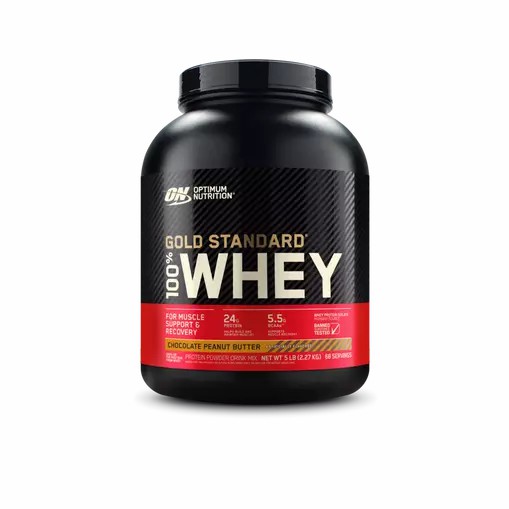 Optimum Nutrition GOLD STANDARD 100% WHEY™ Chocolate Peanut Butter 5 lb (68 Servings) España | INWF-56923