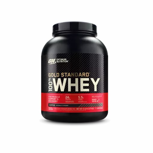 Optimum Nutrition GOLD STANDARD 100% WHEY™ Coffee 5 lb (71 Servings) España | WZLT-18674