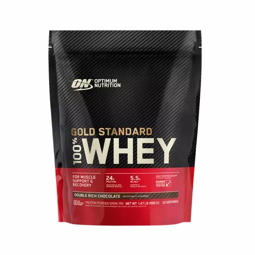 Optimum Nutrition GOLD STANDARD 100% WHEY™ Double Rich Chocolate 1.5 lb (22 Servings) España | LBMC-31429