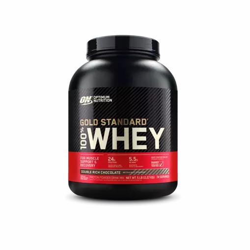 Optimum Nutrition GOLD STANDARD 100% WHEY™ Double Rich Chocolate 5 lb (74 Servings) España | SZRY-67108