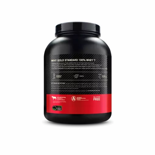 Optimum Nutrition GOLD STANDARD 100% WHEY™ Strawberries & Cream 5 lb (73 Servings) España | YCSD-85792