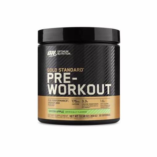 Optimum Nutrition GOLD STANDARD® Pre-Workout Green Apple 0.66 lb (30 Servings) España | BASP-43290