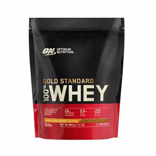 Optimum Nutrition Gold Standard 100% Whey Proteina Chocolate Peanut Butter 480 grams (15 Servings) España | WAFX-16980