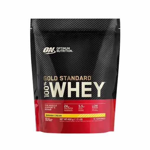 Optimum Nutrition Gold Standard 100% Whey Proteina Banana Cream 450 grams (15 Servings) España | SUWL-83975