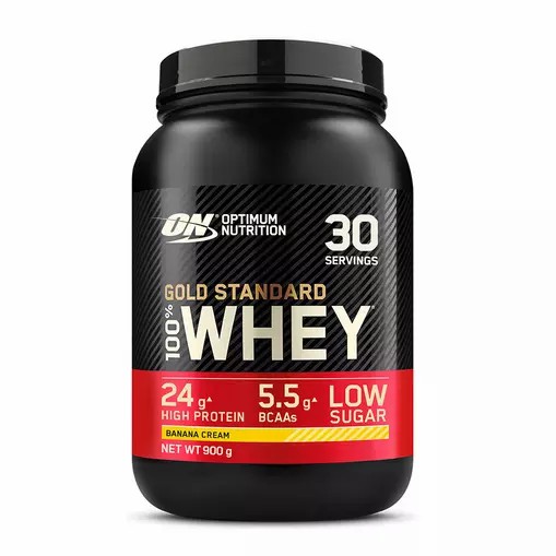 Optimum Nutrition Gold Standard 100% Whey Proteina Banana Cream 900 grams (30 Servings) España | FHSP-85904