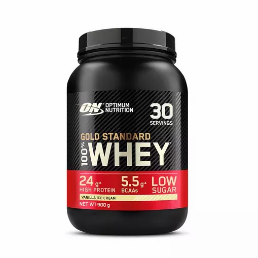 Optimum Nutrition Gold Standard 100% Whey Proteina Vainilla Ice Cream 900 grams (30 Servings) España | KLXP-97651