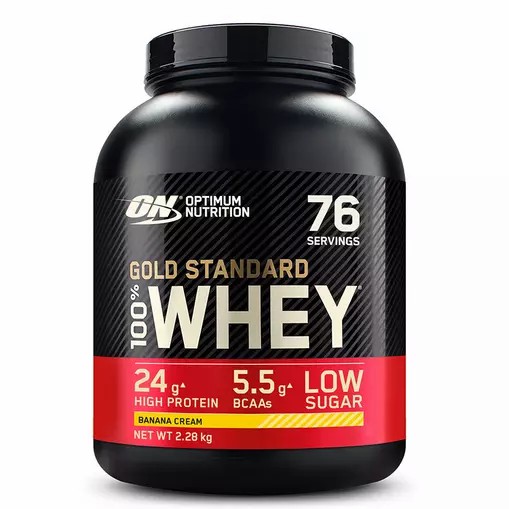 Optimum Nutrition Gold Standard 100% Whey Proteina Banana Cream 2.28 kg (76 Servings) España | TIYW-01924