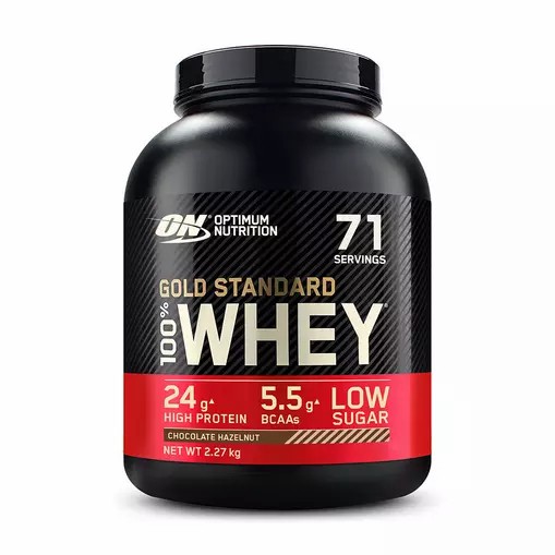 Optimum Nutrition Gold Standard 100% Whey Proteina Chocolate Hazelnut 2.27 kg (71 Servings) España | YINJ-49108