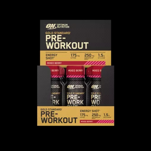 Optimum Nutrition Gold Standard Pre-Workout Shot Mixed Berry 720 ml (12 pieces) España | NVBA-74521