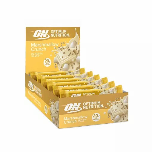 Optimum Nutrition Marshmallow Crunch Protein Bar Elite 650 grams (10 Bars) España | HLOU-49305