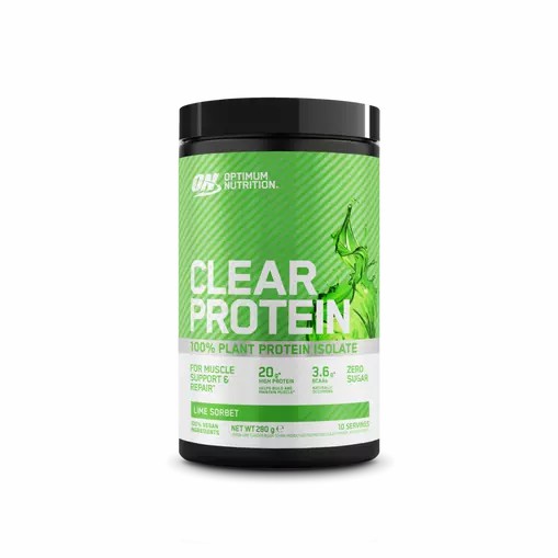 Optimum Nutrition ON Clear Protein 100% Plant Protein Isolate Lime Sorbet 280 grams (10 Servings) España | ZTCP-63425