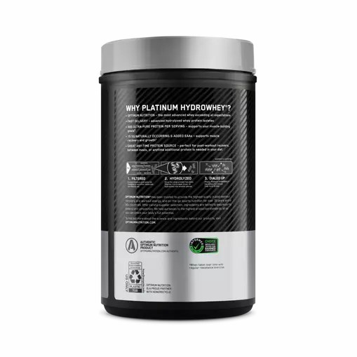 Optimum Nutrition PLATINUM HYDROWHEY™ Supercharged Strawberry 1.76 lb (20 Servings) España | AETX-54082