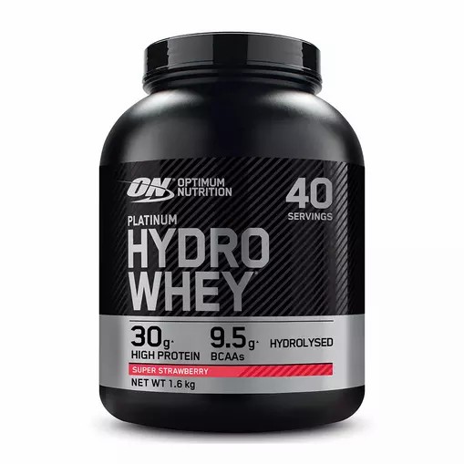 Optimum Nutrition Platinum Hydrowhey Super Strawberry 1.6 kg (40 Servings) España | KERQ-79642