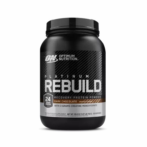 Optimum Nutrition Platinum Rebuild Dark Chocolate 1.67 lb (20 Servings) España | ZIKD-70345